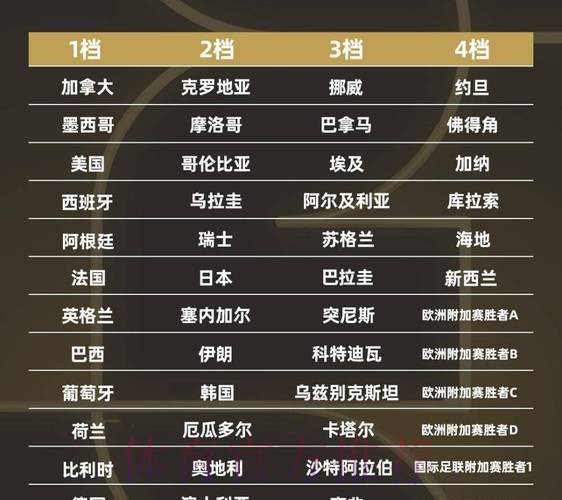 2026世界杯买球排行榜解析