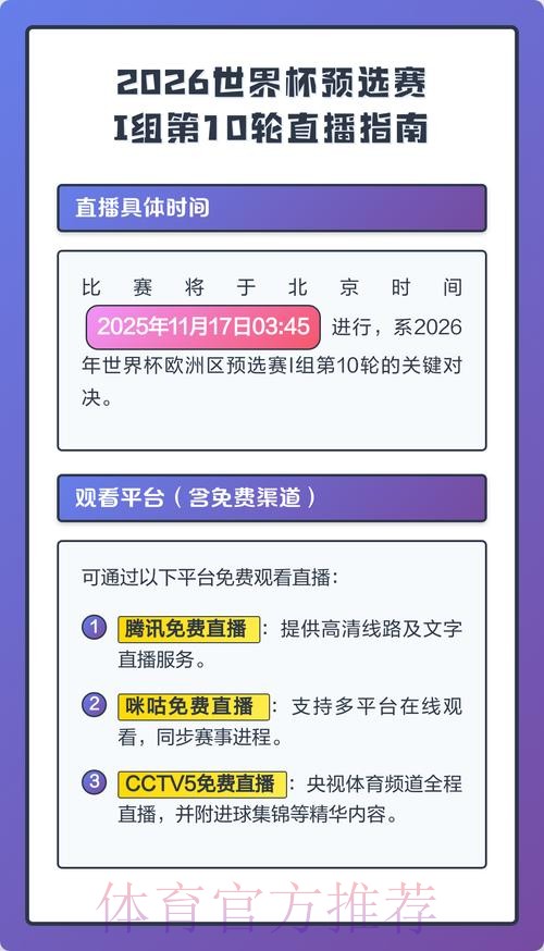 2026世界杯手机直播观看最佳实用指南